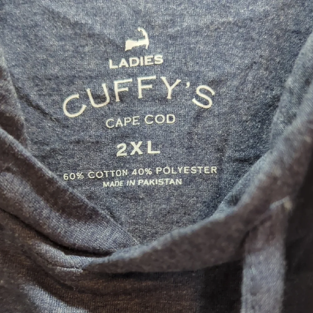 Cape Cod Navy Long Sleeve Women's Top - Picture 4 of 12